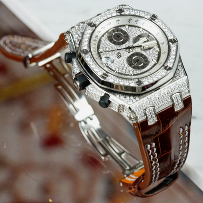 Alligator Leather Strap for AP Royal Oak Offshore 42mm