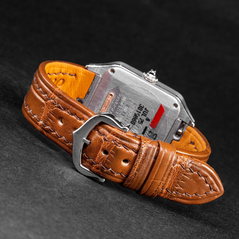 Alligator Leather Strap for Cartier Santos Dumont