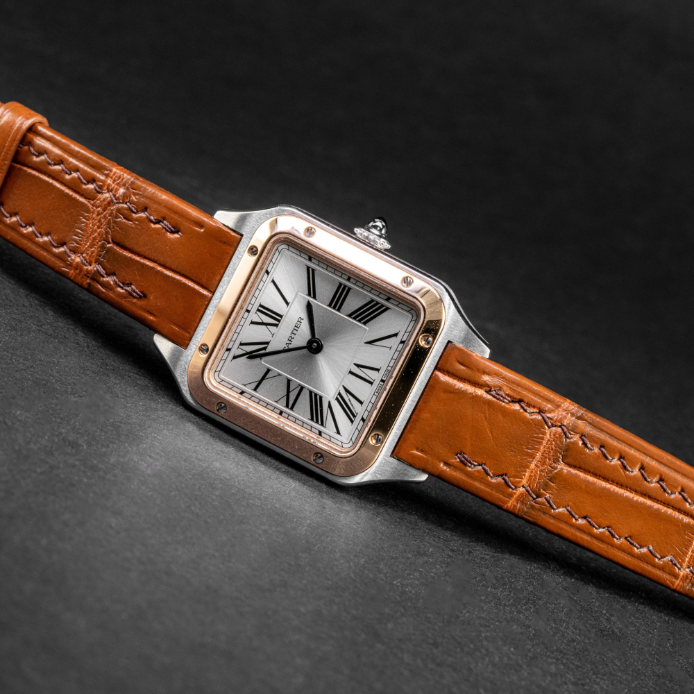 Alligator Leather Strap for Cartier Santos Dumont