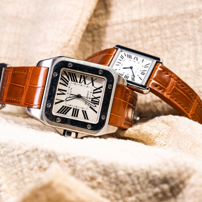 Alligator Leather Strap for Cartier Tank
