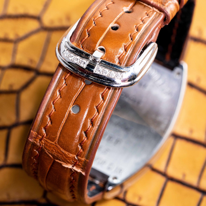 Alligator Leather Strap for Franck Muller Cintrée Curvex
