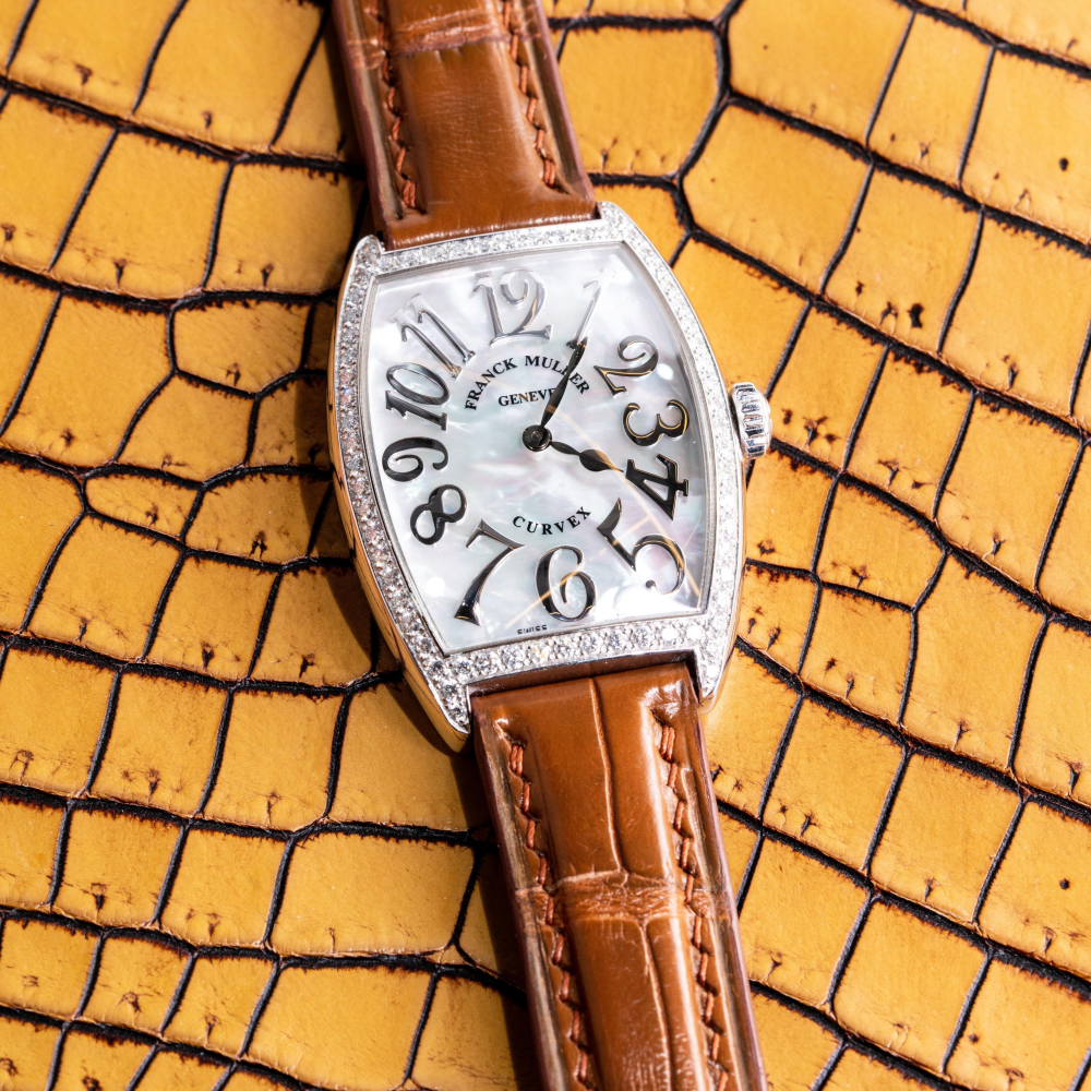 Alligator Leather Strap for Franck Muller Cintrée Curvex