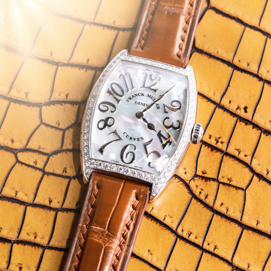 Alligator Leather Strap for Franck Muller Cintrée Curvex