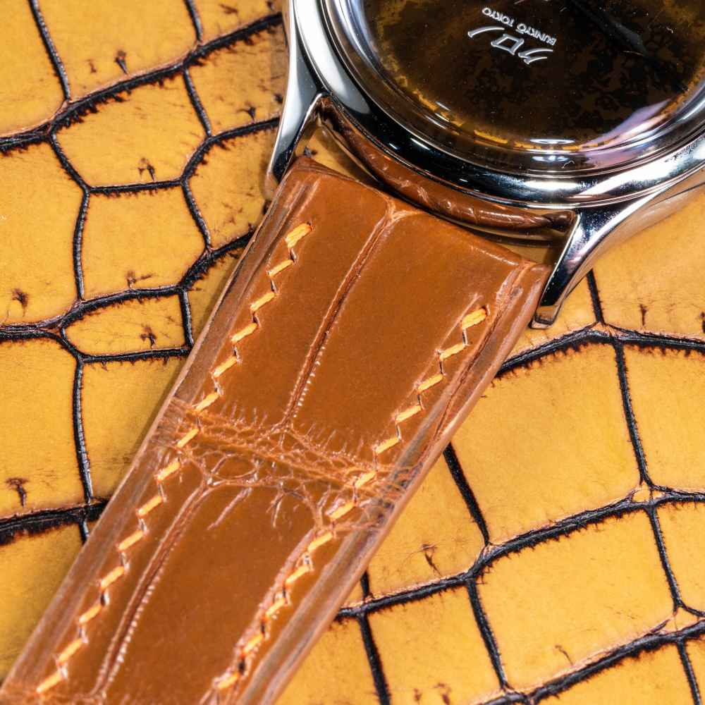 Alligator Leather Strap for Kurono Tokyo