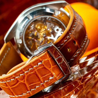 Alligator Leather Strap for Omega Speedmaster