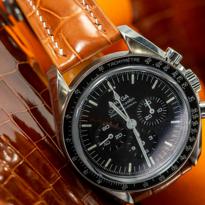 Alligator Leather Strap for Omega Speedmaster