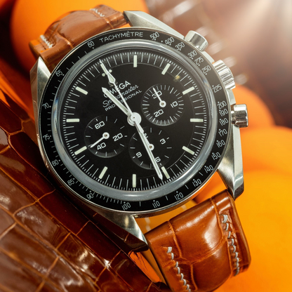Alligator Leather Strap for Omega Speedmaster