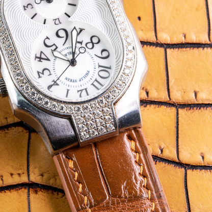 Alligator Leather Strap for Philip Stein