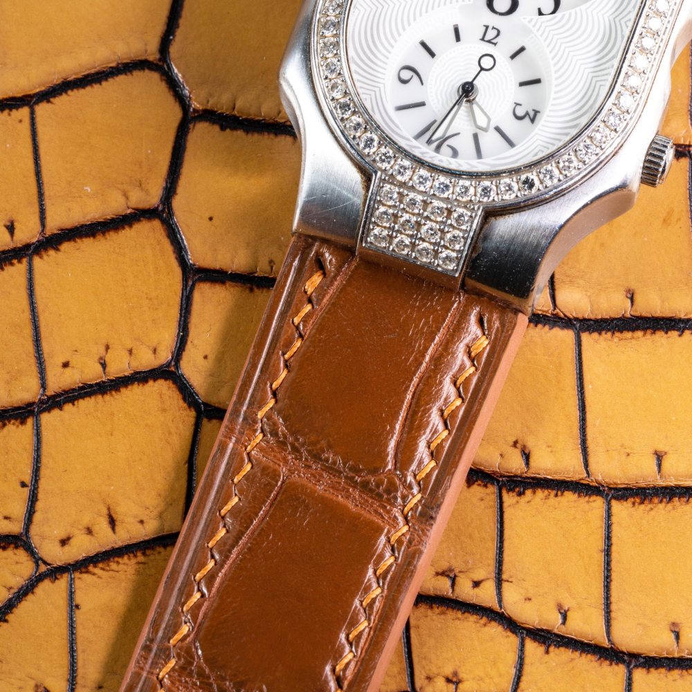 Alligator Leather Strap for Philip Stein
