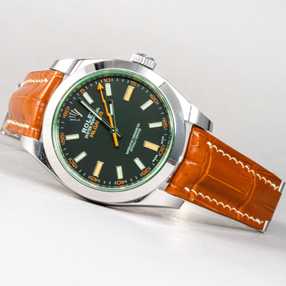 Rolex Milgauss Alligator Leather Strap – Handmade Custom Fit
