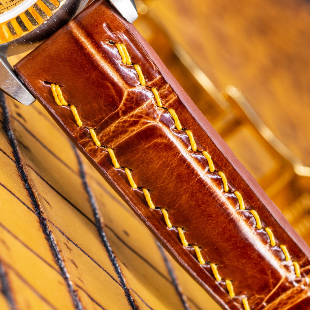 Alligator Leather Strap for Rolex Datejust