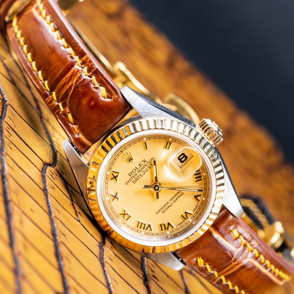 Alligator Leather Strap for Rolex Datejust