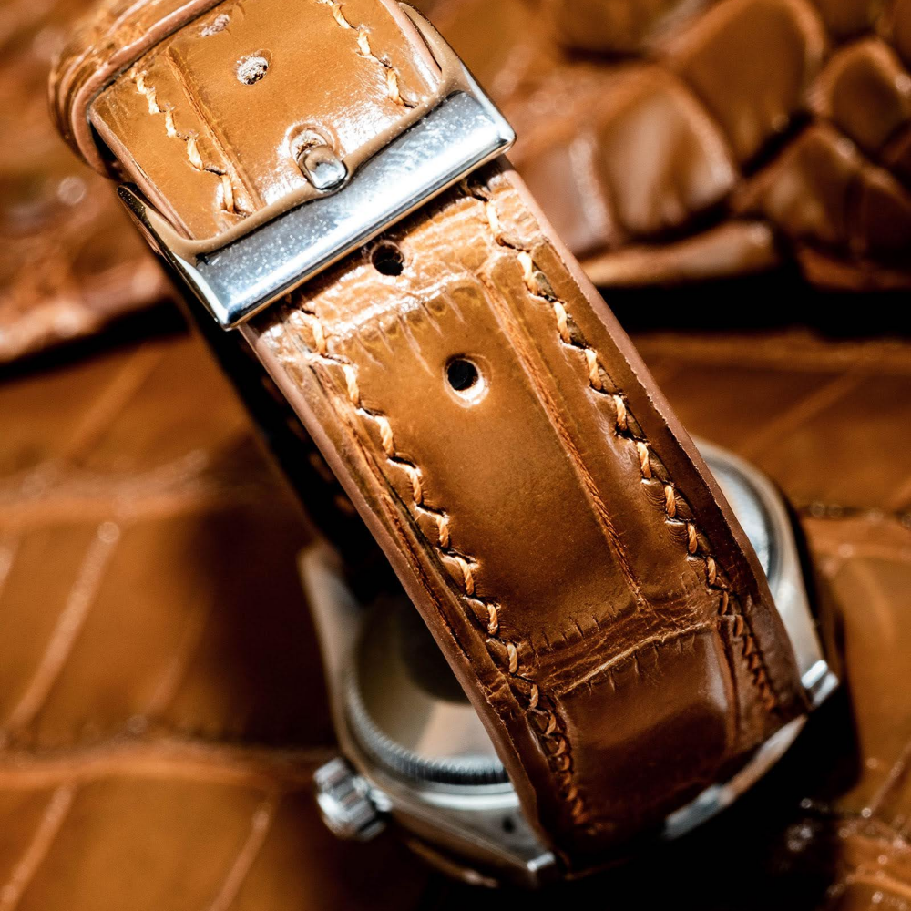 Alligator Leather Strap for Rolex Datejust