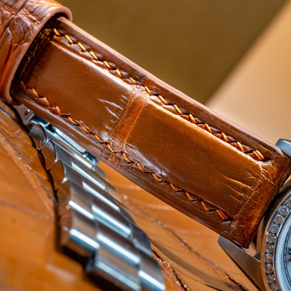 Alligator Leather Strap for Rolex Datejust