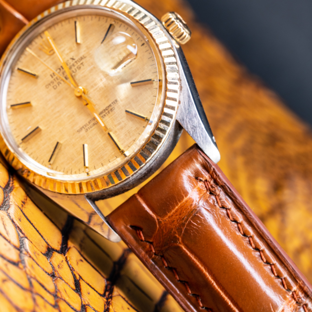 Alligator Leather Strap for Rolex Datejust