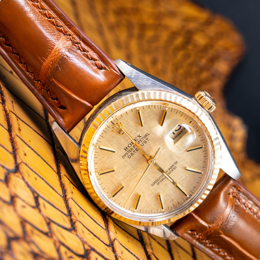 Alligator Leather Strap for Rolex Datejust
