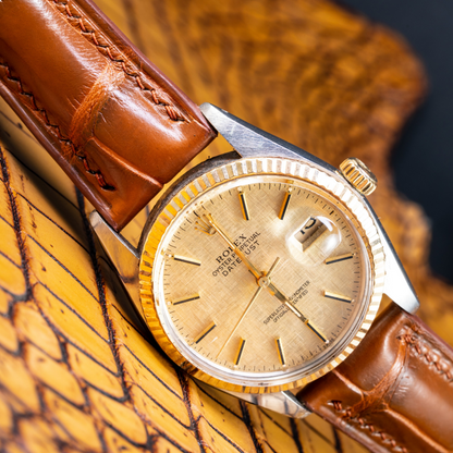 Alligator Leather Strap for Rolex Datejust