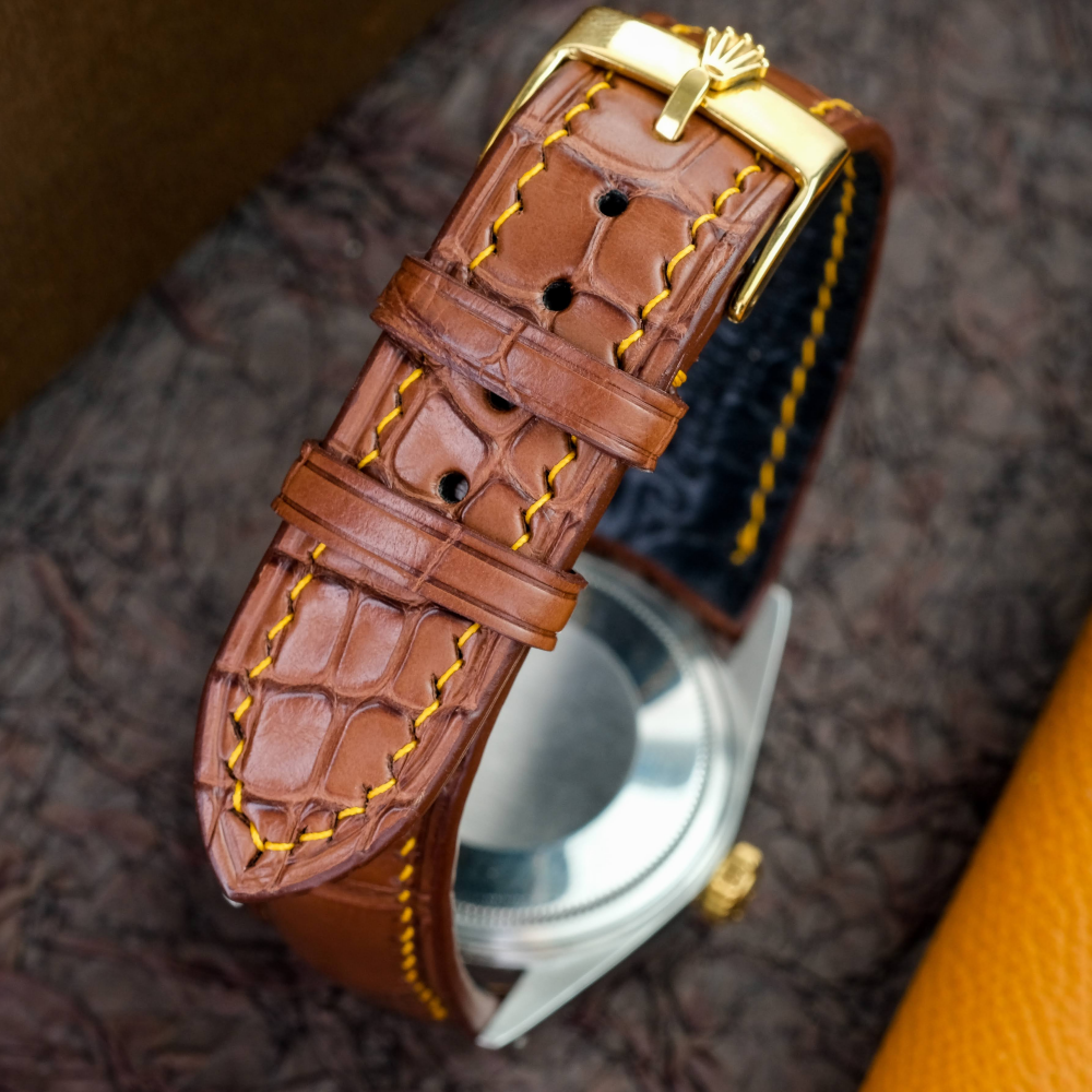 Alligator Leather Strap for Rolex Datejust