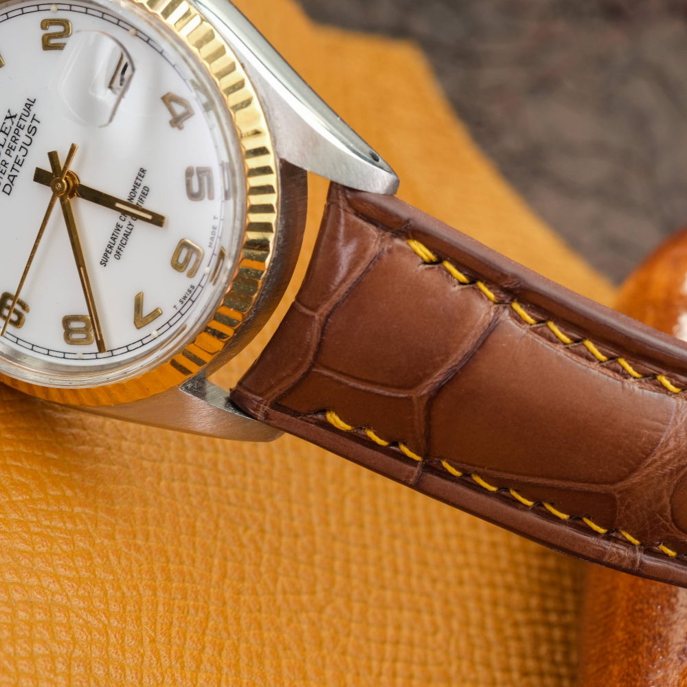 Alligator Leather Strap for Rolex Datejust