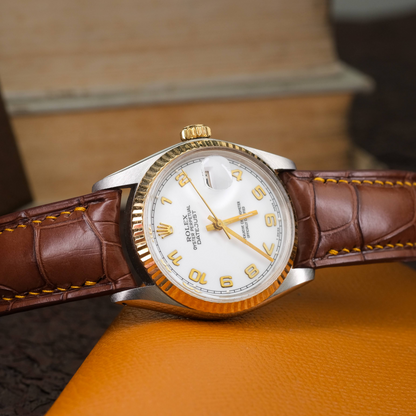 Alligator Leather Strap for Rolex Datejust