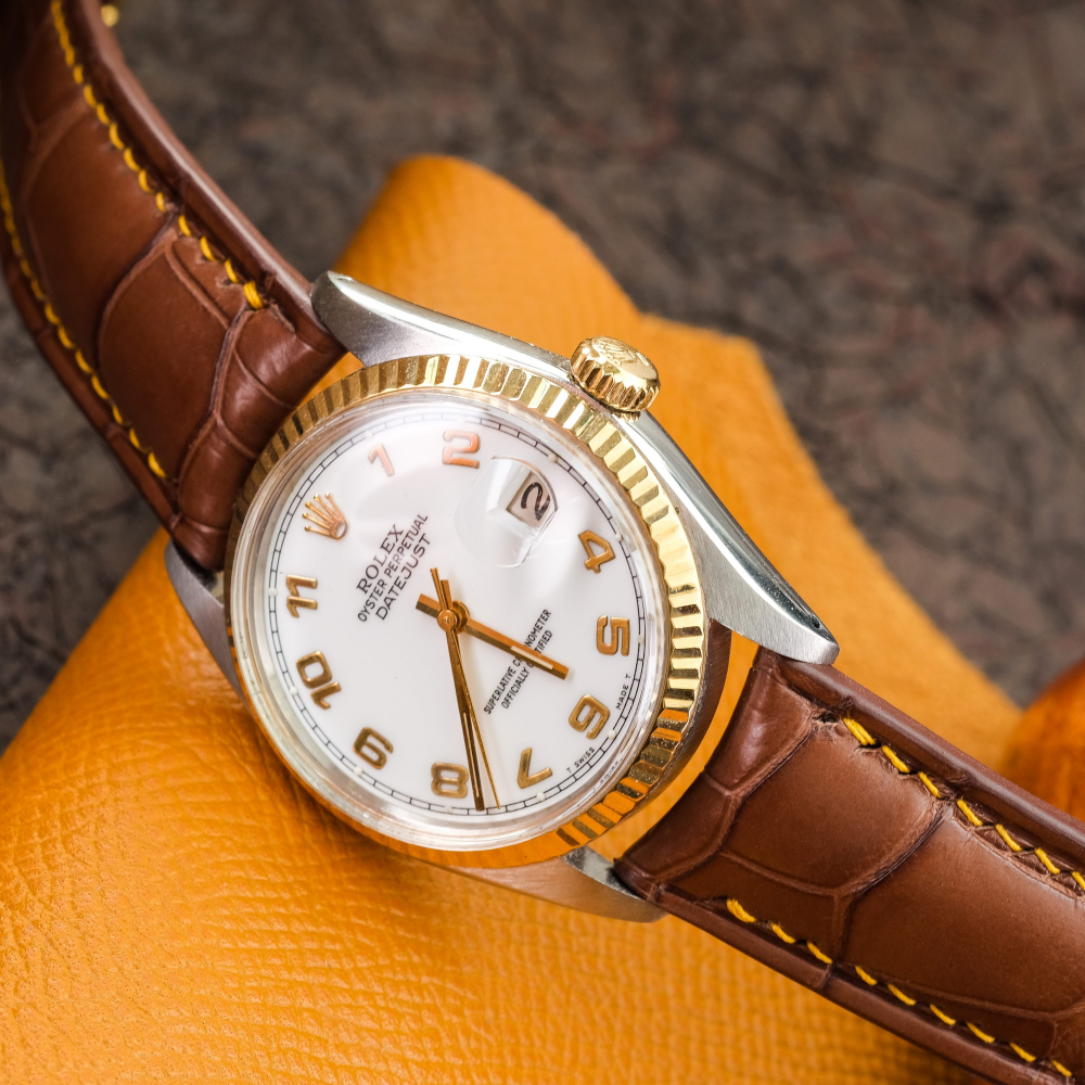 Alligator Leather Strap for Rolex Datejust