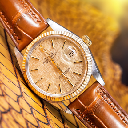 Alligator Leather Strap for Rolex Datejust