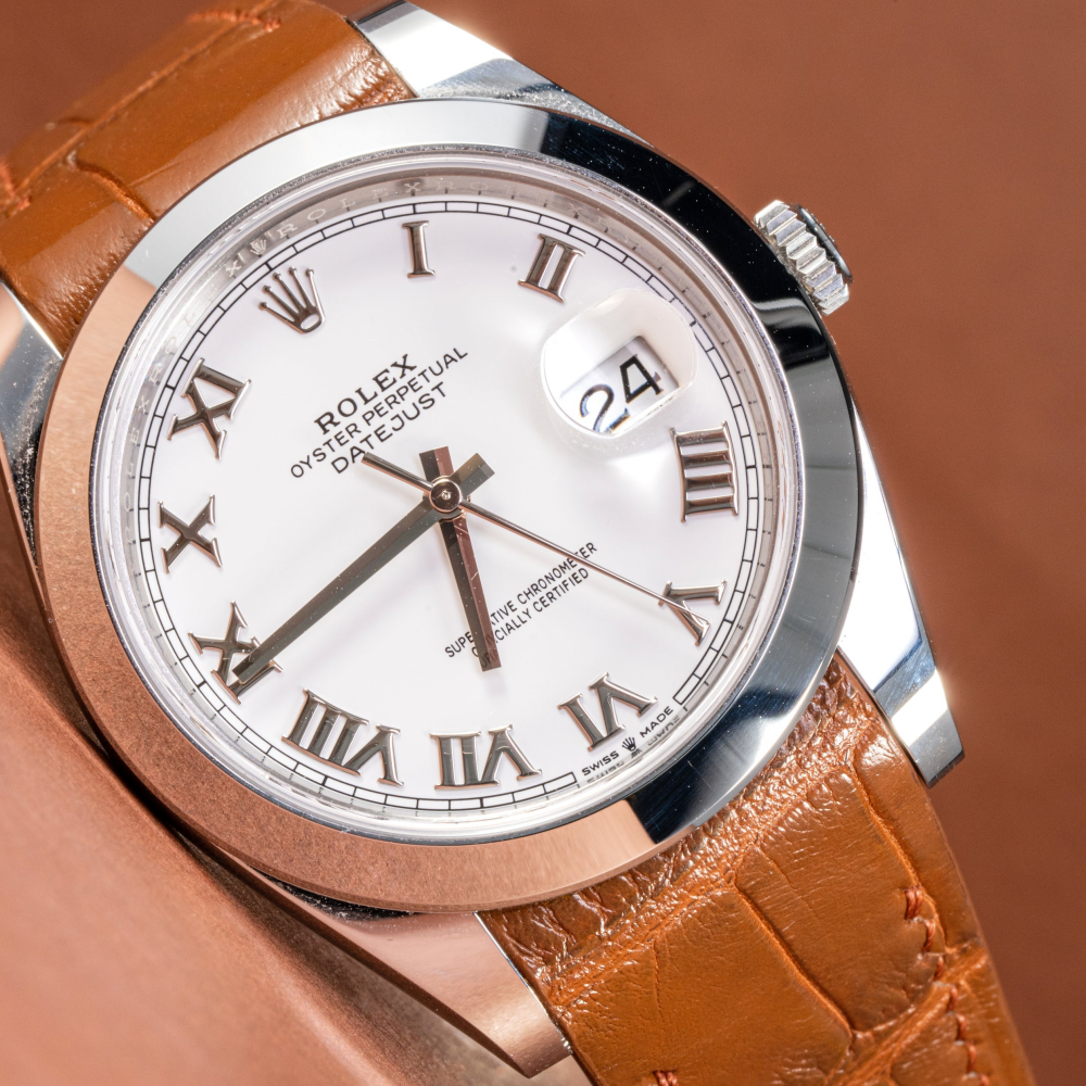 Alligator Leather Strap for Rolex Datejust