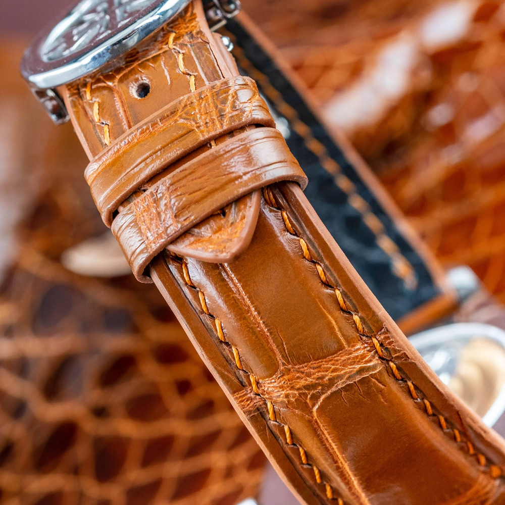 Alligator Leather Strap for Patek Philippe Weekly Calendar