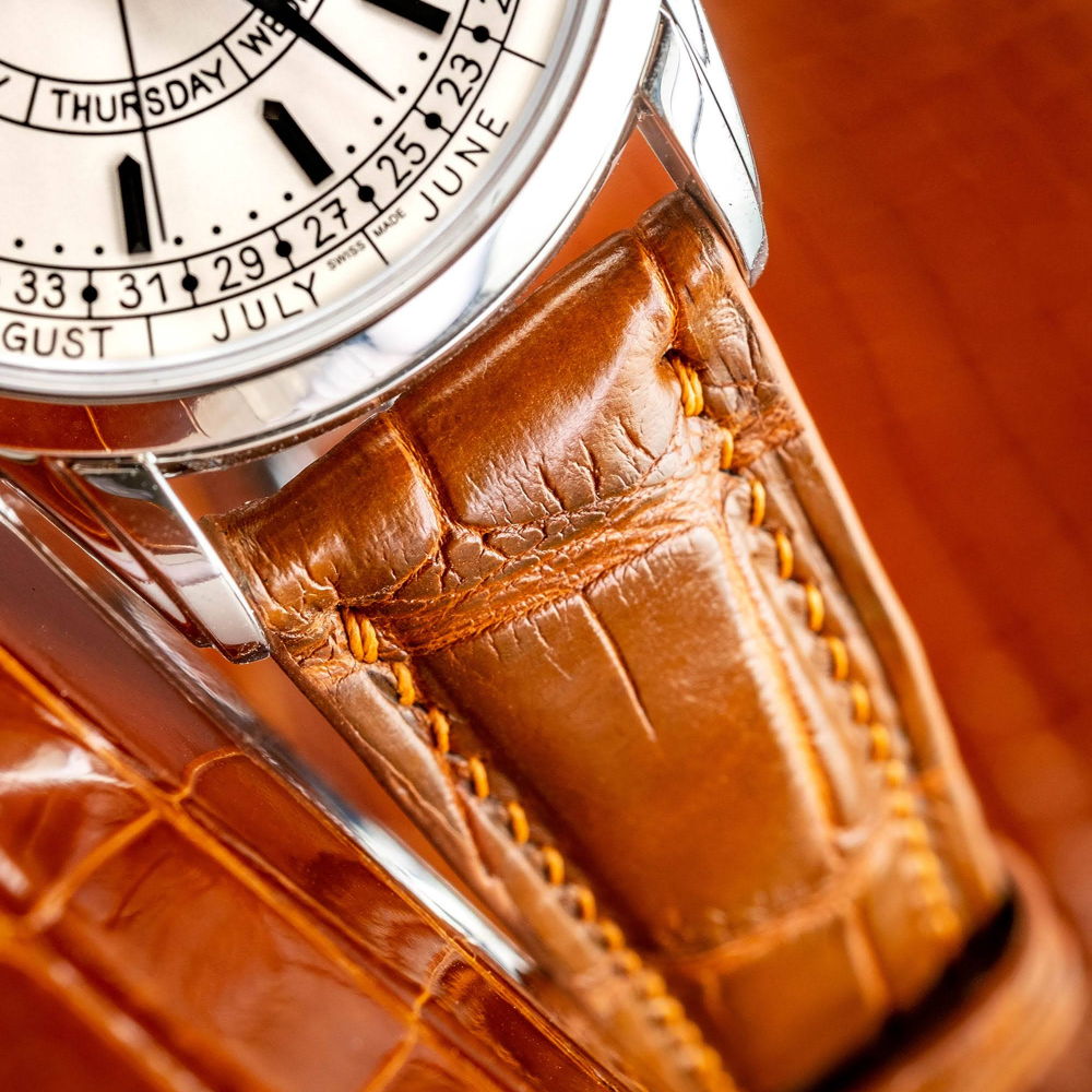 Alligator Leather Strap for Patek Philippe Weekly Calendar