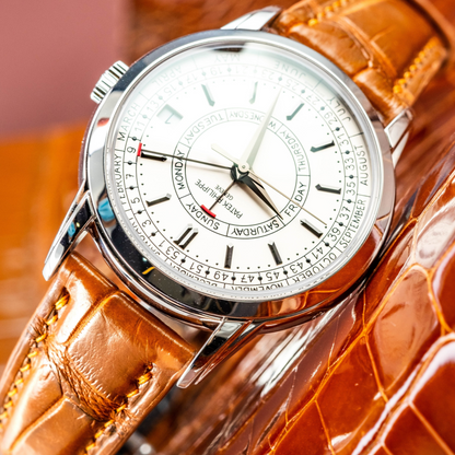 Alligator Leather Strap for Patek Philippe Weekly Calendar