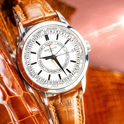 Alligator Leather Strap for Patek Philippe Weekly Calendar