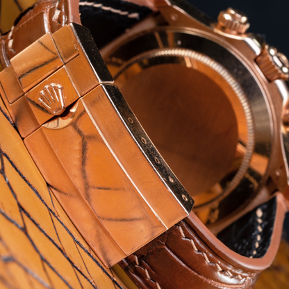 Rolex Daytona Alligator Leather Strap – Deployant Clasp Compatible