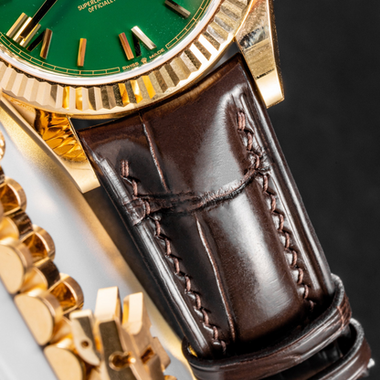Rolex Day-Date Alligator Leather Strap – Handmade Custom Fit