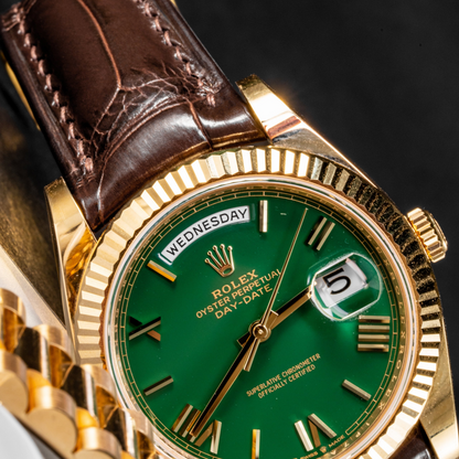 Rolex Day-Date Alligator Leather Strap – Handmade Custom Fit