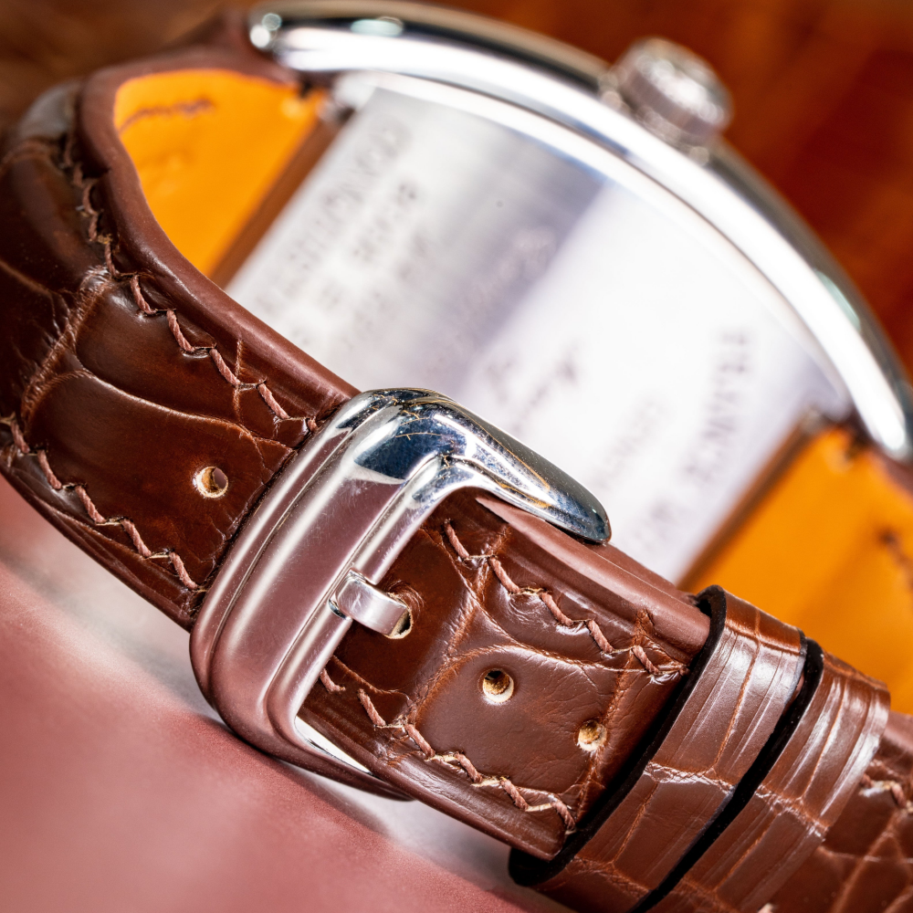 Alligator Leather Strap for Franck Muller Conquistador
