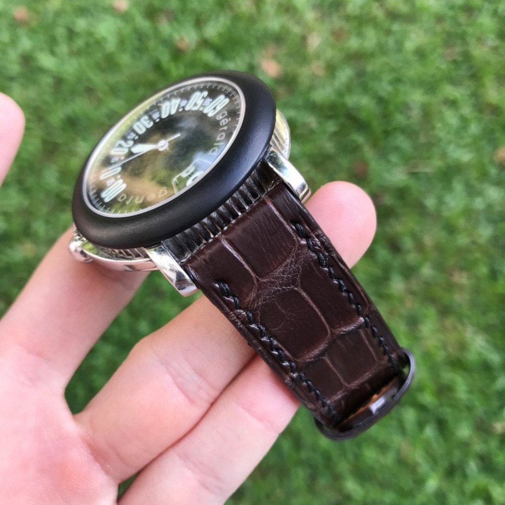 Alligator Leather Strap for Gerald Genta