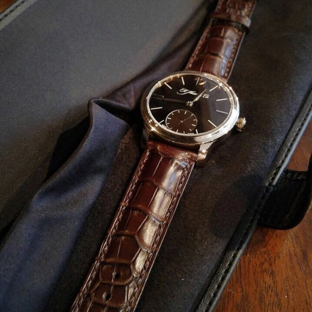 Alligator Leather Strap for H. Moser & Cie