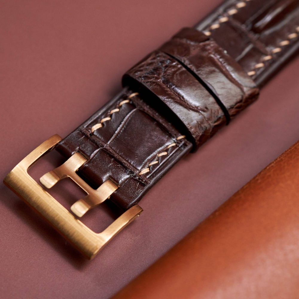Alligator Leather Strap for Hamilton