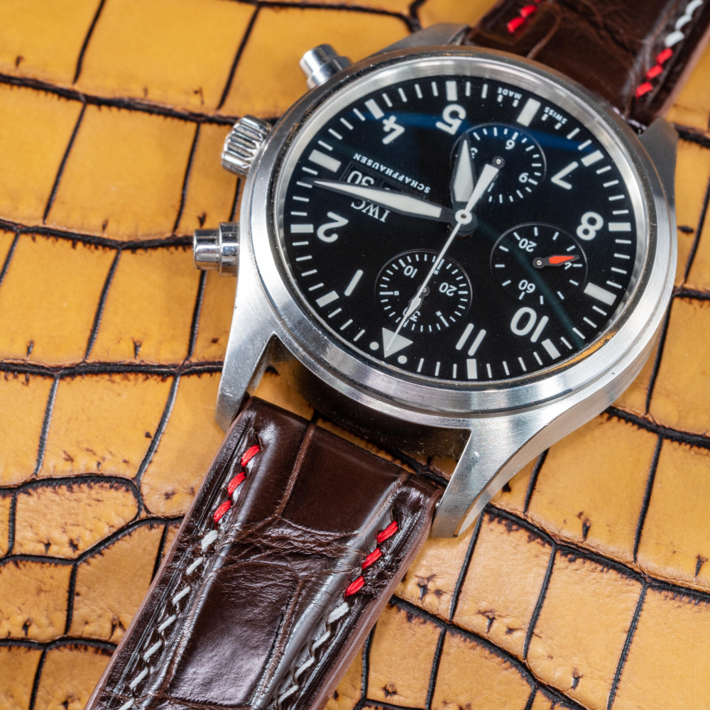 Alligator Leather Strap for IWC Pilot