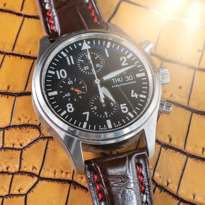 Alligator Leather Strap for IWC Pilot