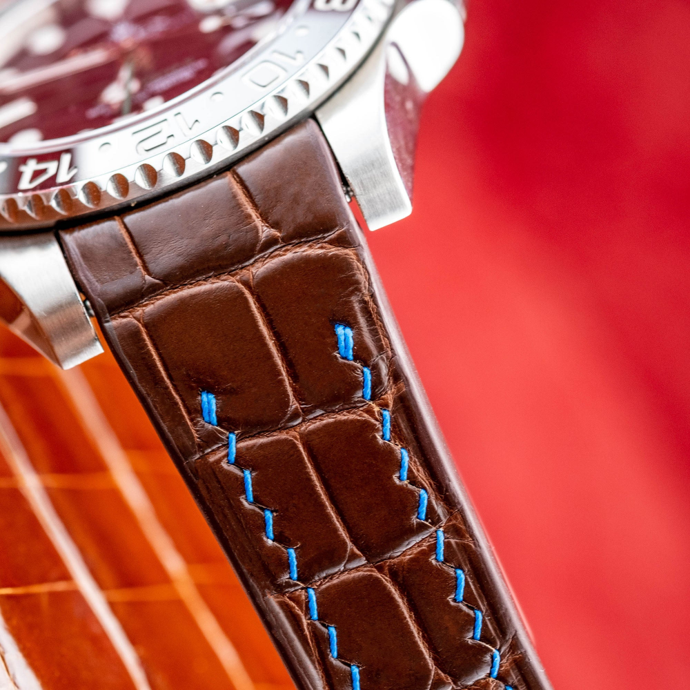 Alligator Leather Strap for Rolex GMT-Master II