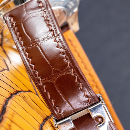 Alligator Leather Strap for Tag Heuer Carrera