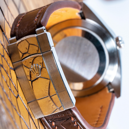 Alligator Leather Strap for Rolex Datejust