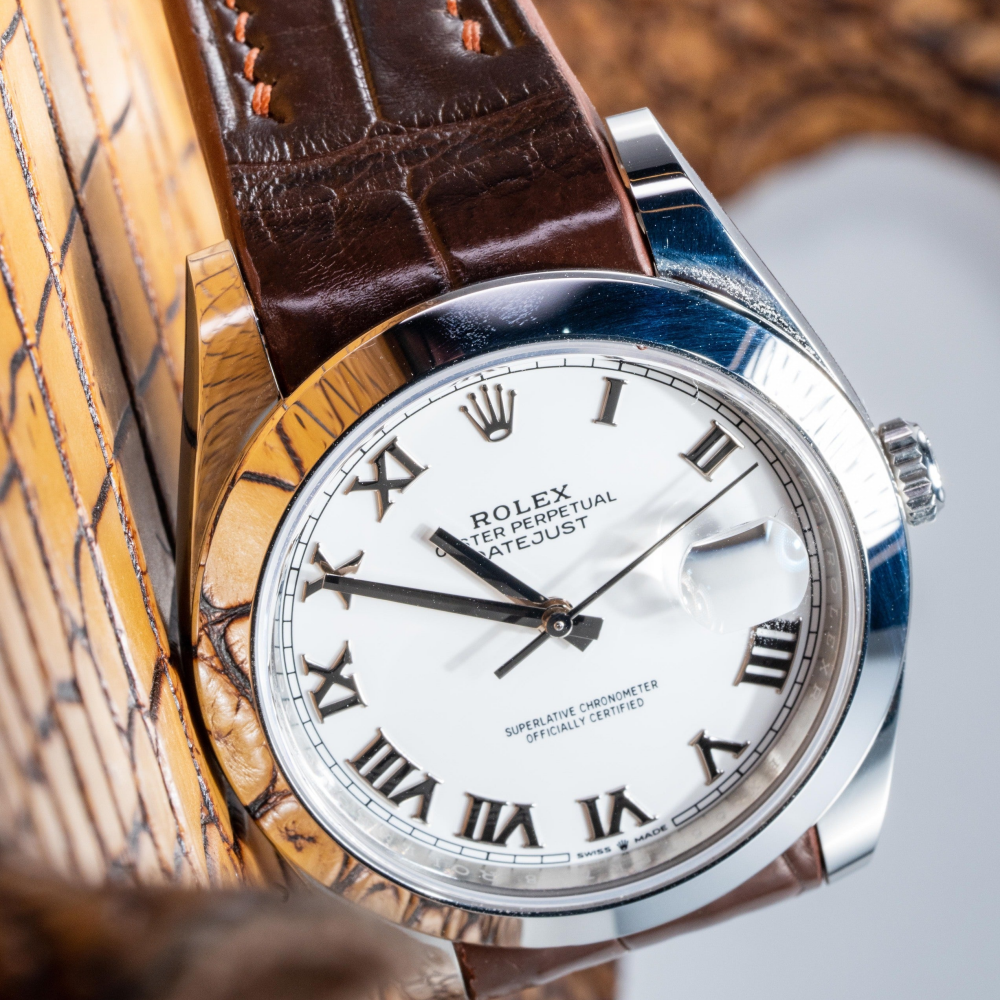 Alligator Leather Strap for Rolex Datejust