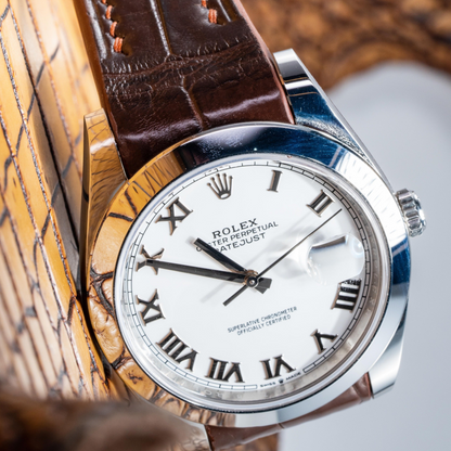 Alligator Leather Strap for Rolex Datejust