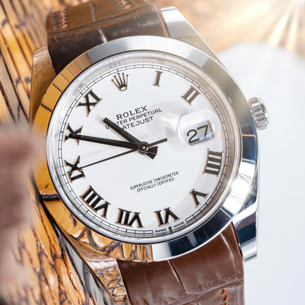 Alligator Leather Strap for Rolex Datejust