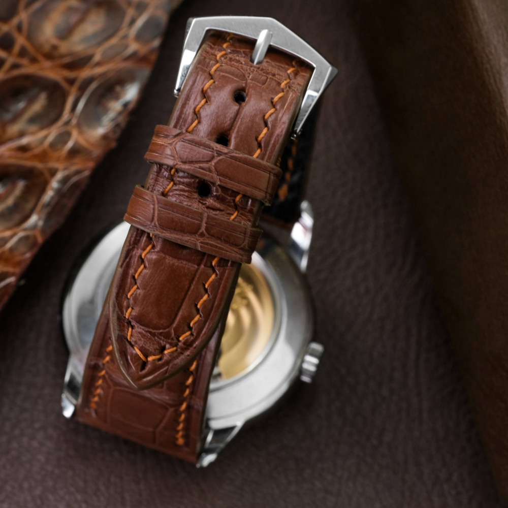 Alligator Leather Strap for Patek Philippe Weekly Calendar