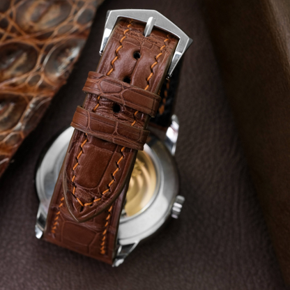 Alligator Leather Strap for Patek Philippe Weekly Calendar