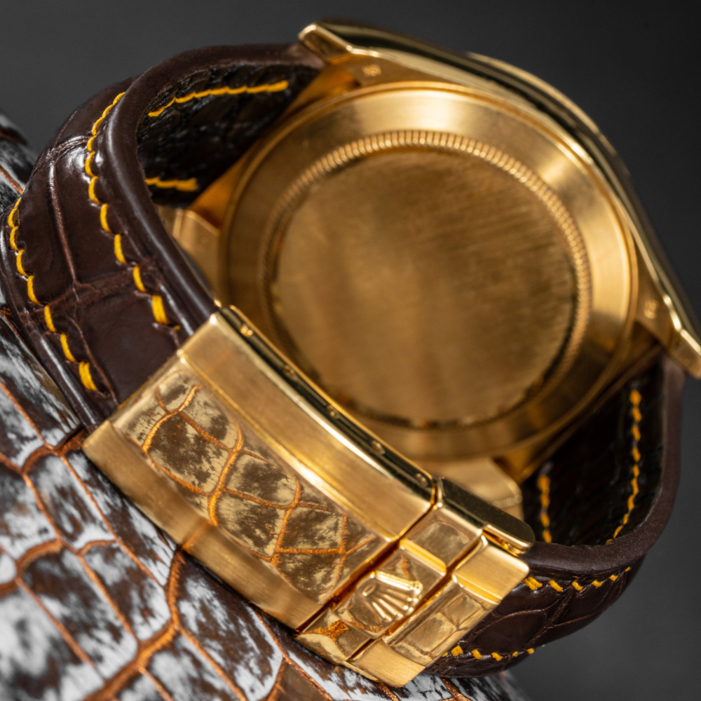 Rolex Daytona Alligator Leather Strap – Deployant Clasp Compatible