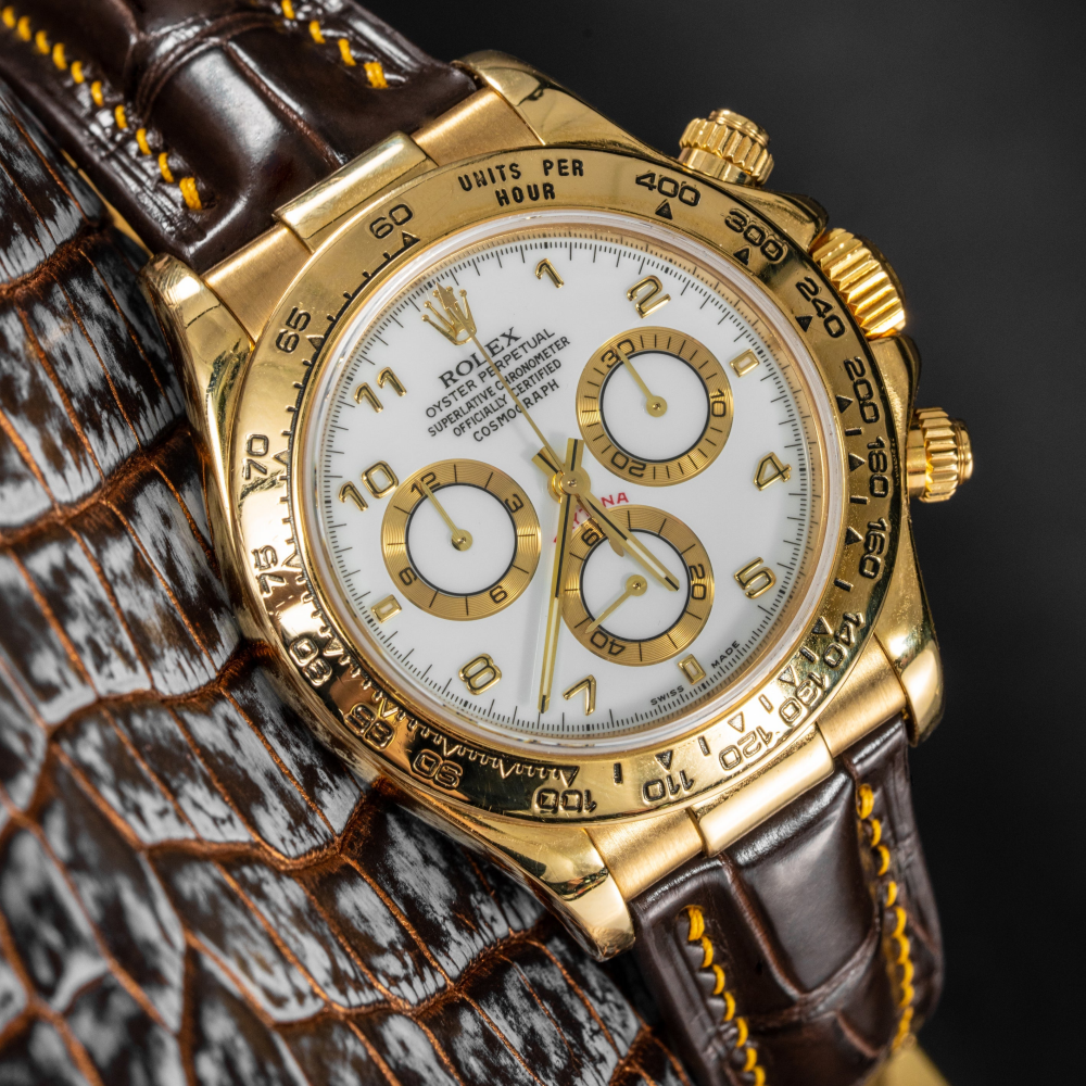 Rolex Daytona Alligator Leather Strap – Deployant Clasp Compatible